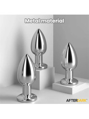 Dimpor Plug Anal Cromado con Vibración USB Magnético Talla L