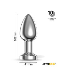 Dimpor Plug Anal Cromado con Vibración USB Magnético Talla L