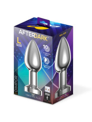 Dimpor Plug Anal Cromado con Vibración USB Magnético Talla L