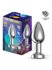 Dimpor Plug Anal Cromado con Vibración USB Magnético Talla M