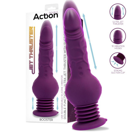 Booster Vibrador con Thrusting Ultra Jet Thruster con Potente Ventosa