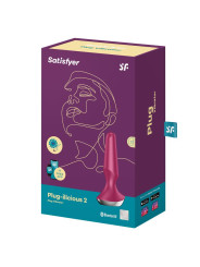 Plug-ilicious 2 Plug Anal con Vibración con Satisfyer Connect App Berry