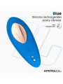 Vibrador de Braguita con APP Silicona Azul