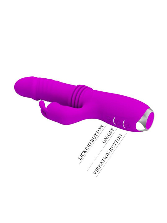 Dorothy Vibrador con Función Up and Down USB Púrpura