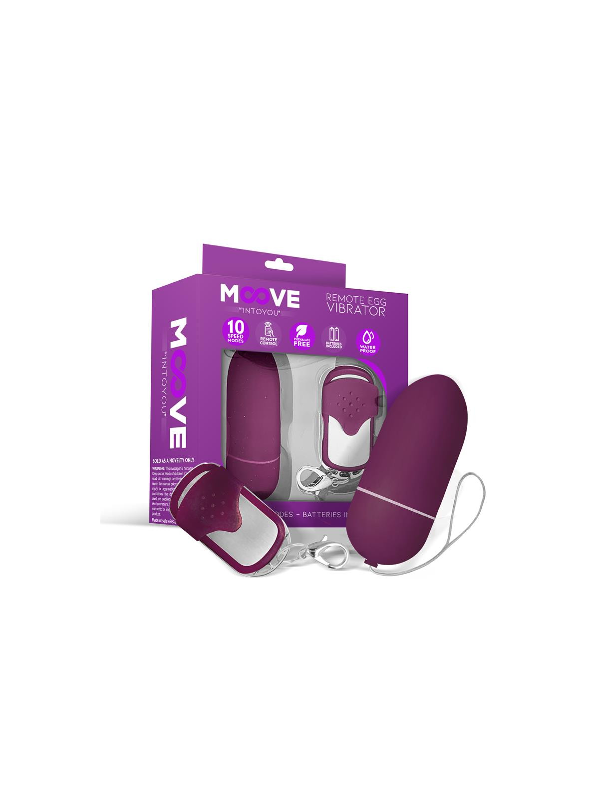 Huevo Vibrador con Control Remoto Dark Purple
