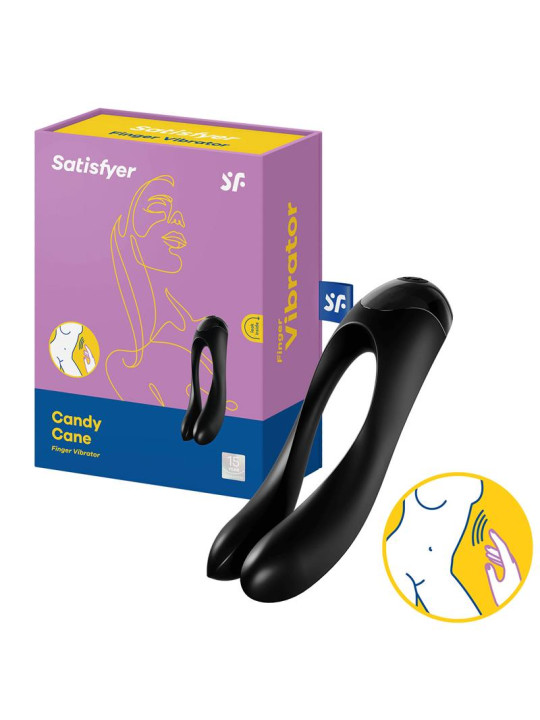 Vibrador Candy Cane Negro