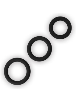 Pack de 3 Anillos para el Pene Power Plus Negro