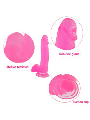 Dildo Jelly Studs 8 Rosa