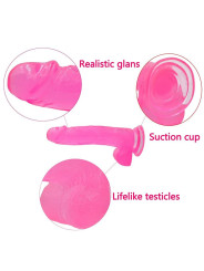 Dildo Jelly Studs 8 Rosa