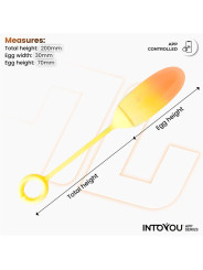 Huevo con APP Silicona Doble Capa Amarillo/Naranja