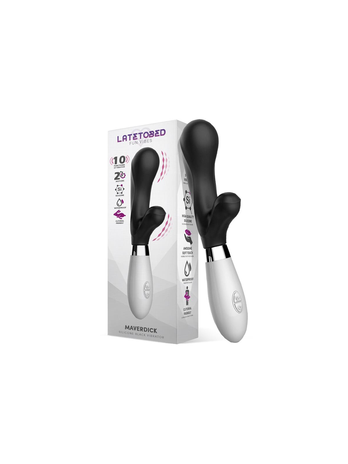 Maverdick Vibrador Silicona Negro