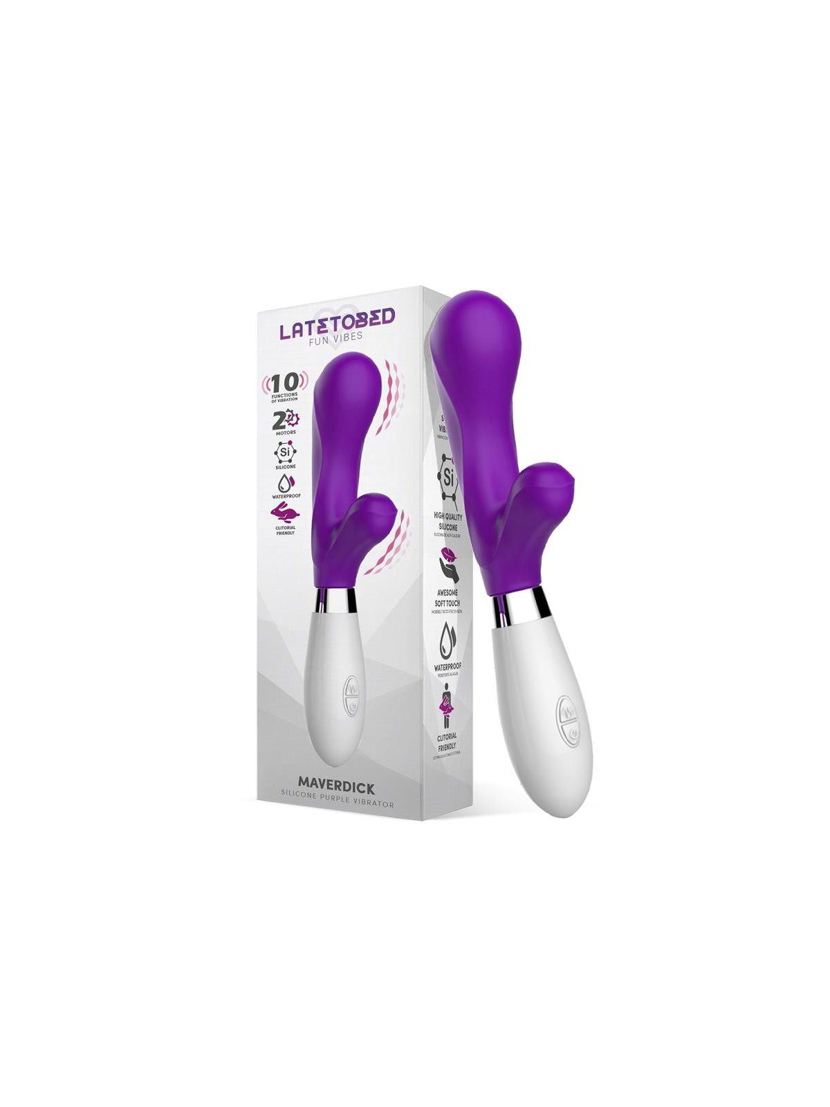 Maverdick Vibrador Silicona Púrpura