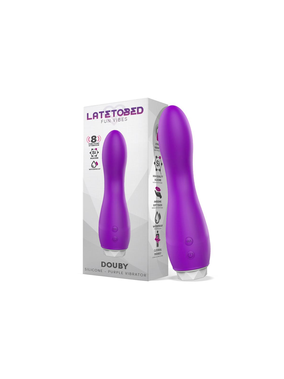 Douby Vibrador Silicona Púrpura