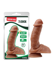 Dildo Dual Density Fashion Dude 18.5 x 4.3 cm Bronceado