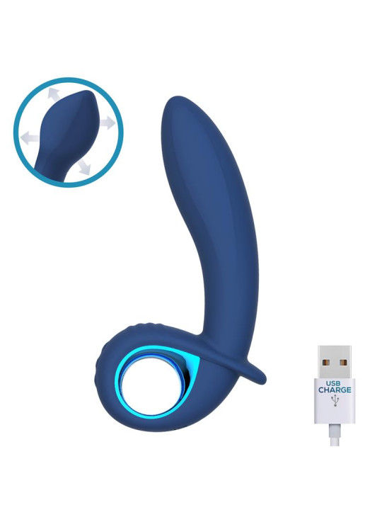 Vibrador Alpha Advanced con Función de Inflado y Vibración USB Silicona