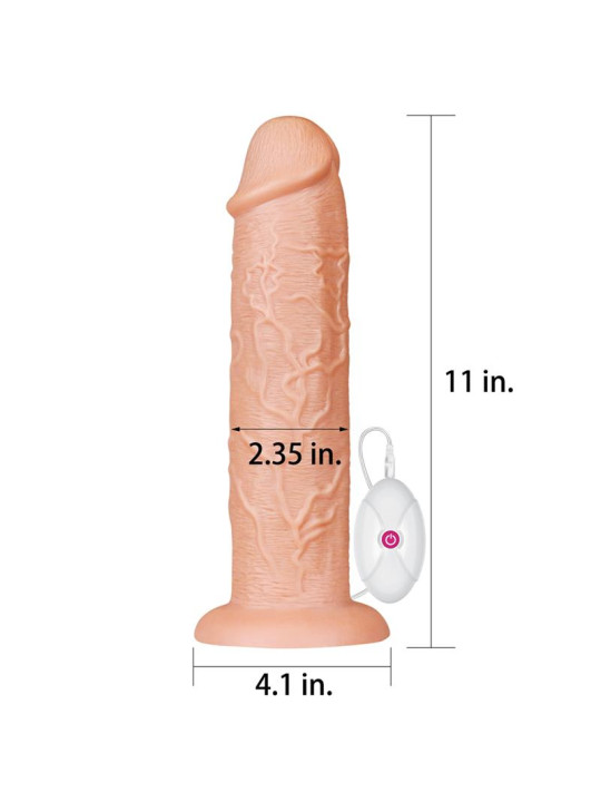Dildo King 11 con Vibración Natural