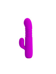 Leopold Vibrador con Función de Movimiento USB Silicona