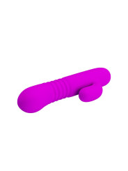 Leopold Vibrador con Función de Movimiento USB Silicona