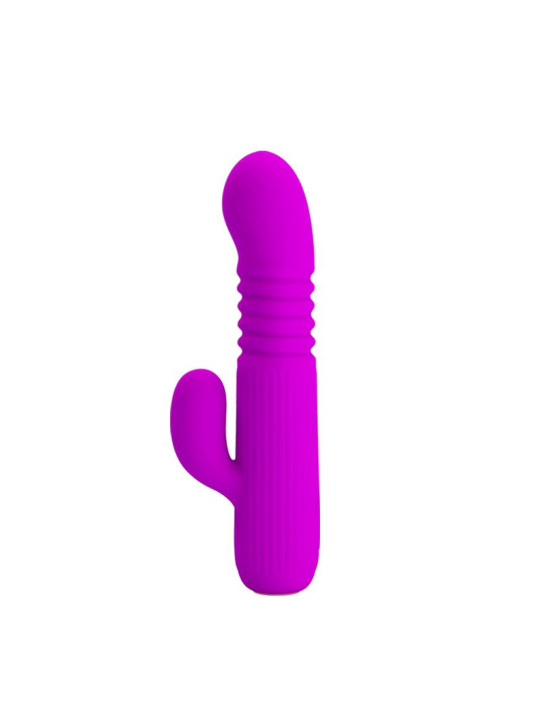 Leopold Vibrador con Función de Movimiento USB Silicona