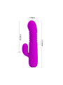 Leopold Vibrador con Función de Movimiento USB Silicona