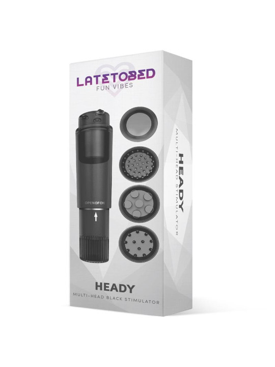 Heady Estimulador con 4 Cabezales Negro