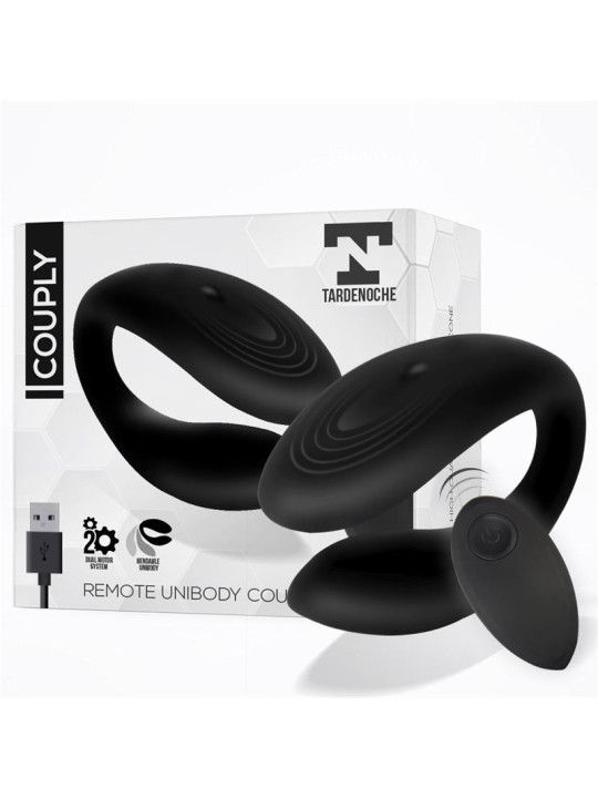 Couply Juguete para Parejas con Control Remoto USB Unibody Silicona Líquida