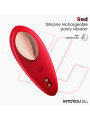 Vibrador de Braguita con APP Silicona Rojo