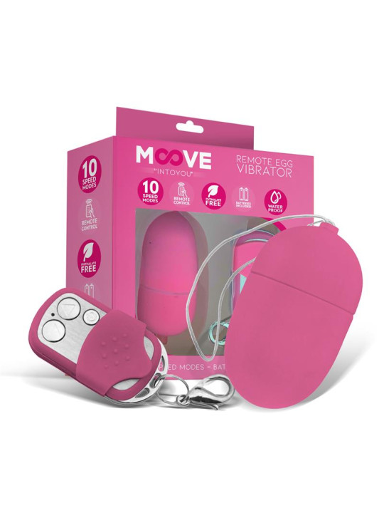 Huevo Vibrador con Control Remoto Tamaño Mediano Rosa