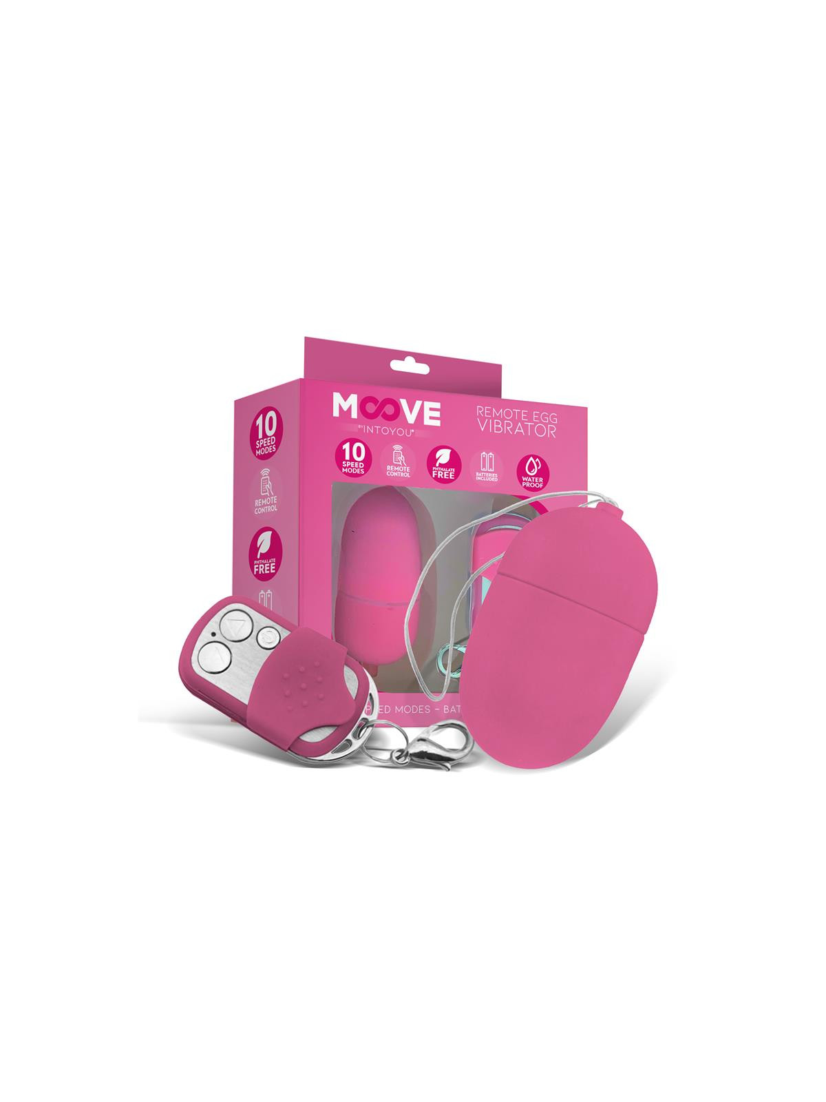 Huevo Vibrador con Control Remoto Tamaño Mediano Rosa