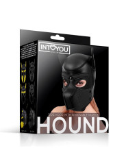 Hound Máscara de Perro Neopreno Hocico Extraíble Negro Talla Única