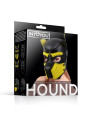 Hound Máscara de Perro Neopreno Hocico Extraíble Negro/Amarillo Talla Única