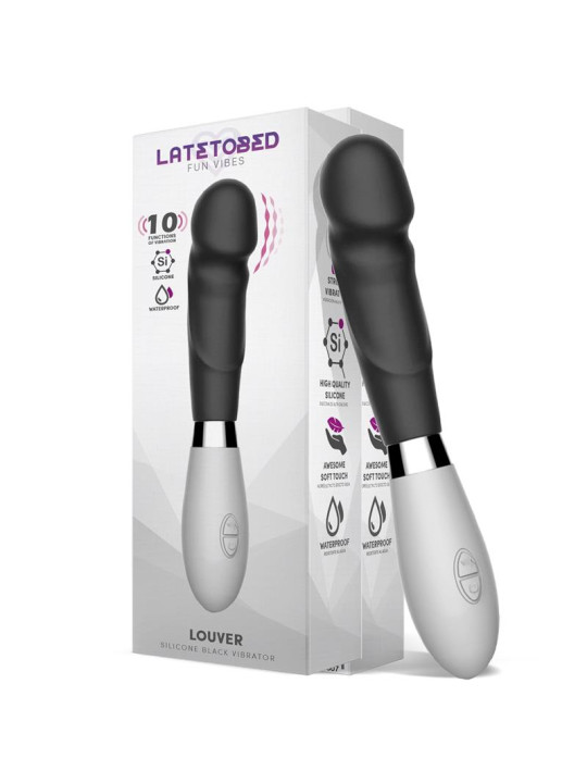 Louver Vibrador Silicona Negro