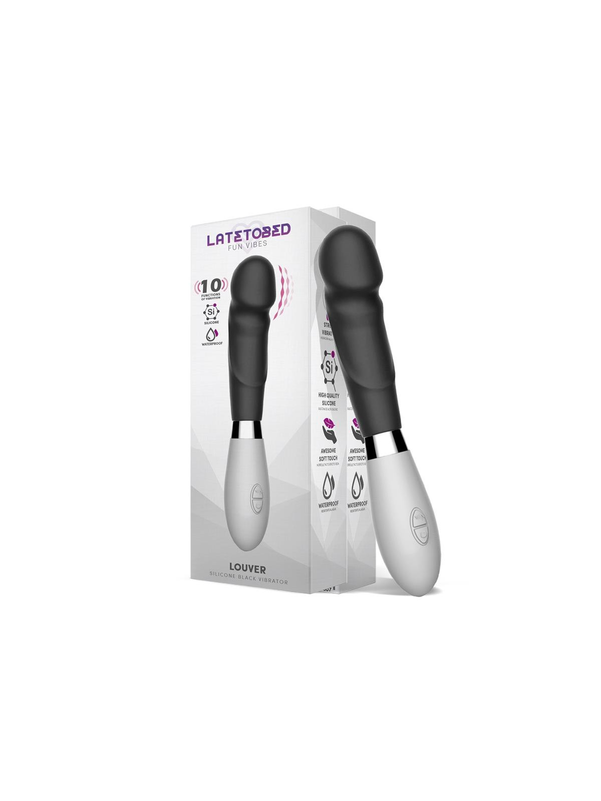 Louver Vibrador Silicona Negro