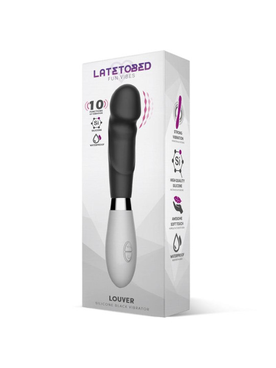 Louver Vibrador Silicona Negro