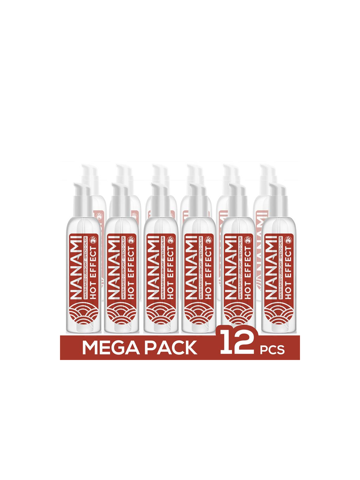 Pack de 12 Lubricante Base Agua Efecto Calor 150 ml