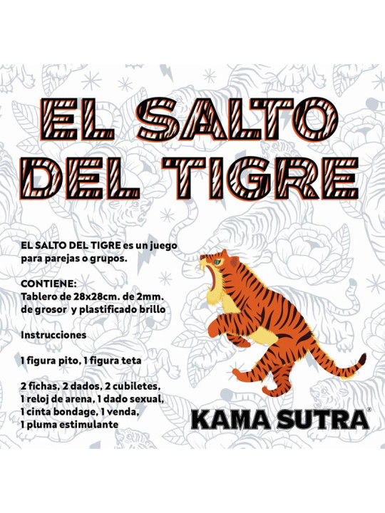 Juego de Mesa el Salto del Tigre Erótico