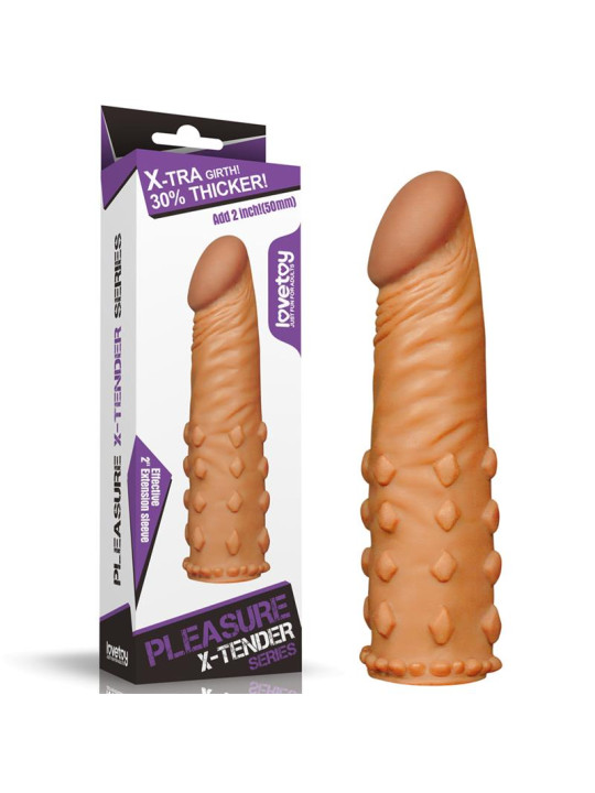 Funda para el Pene Add 2 Pleasure X Tender Marrón