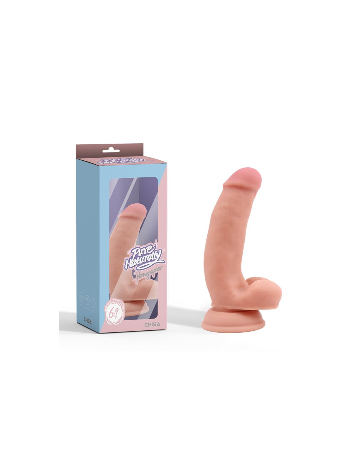 Pornographer Dildo Realista Silicona Líquida Dual-Density 17.6 cm