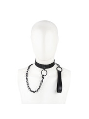 Collar con Correa Negro