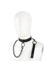 Collar con Correa Negro