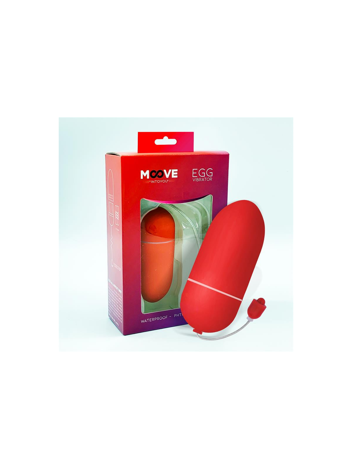 Huevo Vibrador 10 Funciones Rojo