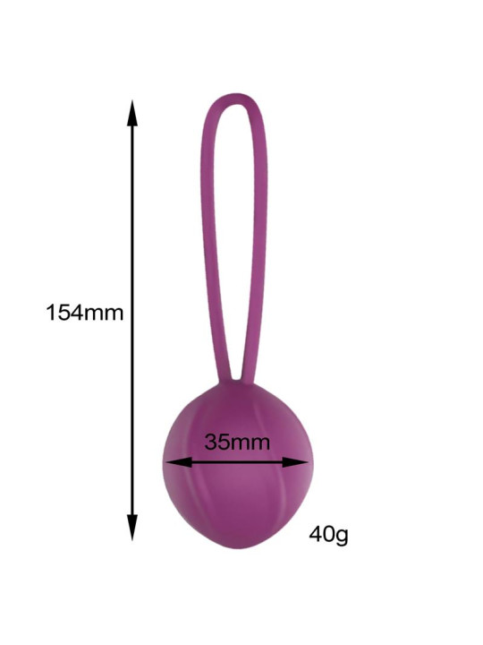 Leigh Bola Kegel Silicona Púrpura