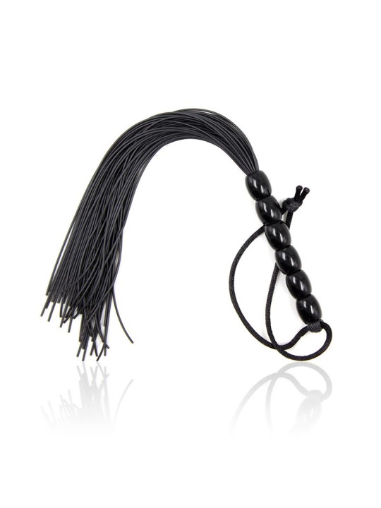 Flogger de Silicona con Mango con 6 Bolas 26 cm Negro