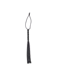 Flogger de Silicona con Mango con 6 Bolas 26 cm Negro