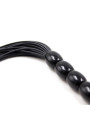 Flogger de Silicona con Mango con 6 Bolas 26 cm Negro