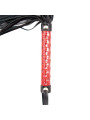 Flogger Patron de Diamante y Mango de Metal 39 cm Rojo