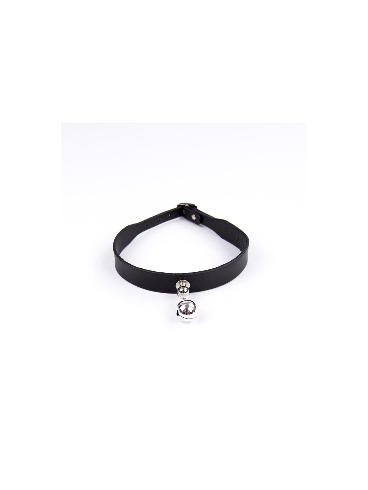 Collar con Cascabel Ajustable 43 cm Negro