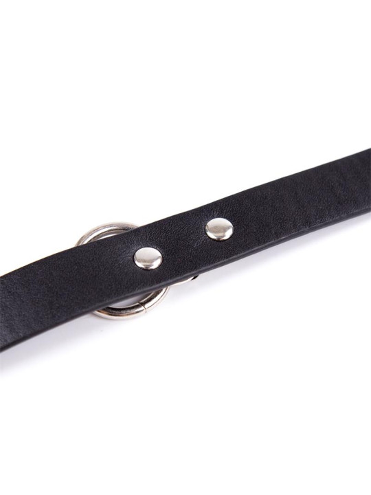 Collar con Cascabel Ajustable 43 cm Negro