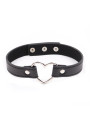 Collar con Aro en Forma de Corazón Ajustable 41,5 cm Negro