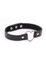 Collar con Aro en Forma de Corazón Ajustable 41,5 cm Negro
